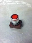 Ge P9CPLRGD 600VAC/300VDC Red Illuminated Flush Head Momentary Pushbutton. Fixed Price $15.34.