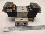 Smc VJ3233 Solenoid Valve Manifold Assembly 3-STATION 12VDC Pneumatic VJ3000. Fixed Price $257.77.