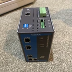 Moxa EDS-505A Industrial Ethernet Port Switch Turbo Chain 12-45VDC *tested*. Fixed Price $99.99.