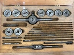 Greenfield Tap And Die Two Piece Little Giant Screw Plate Set. Fixed Price $149.99.