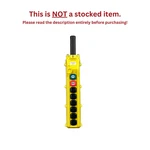Conductix 80 Series 8-BUTTON Pendant, 6 Single-speed & Maintained On/off. Fixed Price $380.00.