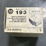 Allen-bradley 193-BSB-42 Series Overload Relay 2.8 4.2A New In Box. Fixed Price $34.00.