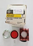 Ge P9CPLRGD Polished Chrome Oper Red Lens. Fixed Price $15.00.
