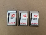 Lot Of Sandisk Memory Card SDP3B Flashdisk Pcmcia Ata 32MB. Fixed Price $69.99.