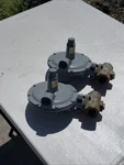 2 -vintage Discontinued Fisher S-106 Natural Gas Propane Pressure Regulators. Fixed Price $228.80.