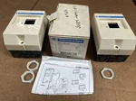 New (2) Telemecanique GV2MC01 Tesys Surface Mount Enclosure Button Switch. Fixed Price $35.00.