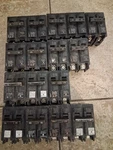 Lot Of 16 Siemens Circuit Breakers Q250 Q260 Q270 Q280 Q290. Fixed Price $140.00.