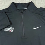 Nike Dri-fit Mens Xl Cincinnati Bearcats "cincy" Black 1/4 Zip Running Pullover. Fixed Price $37.99.